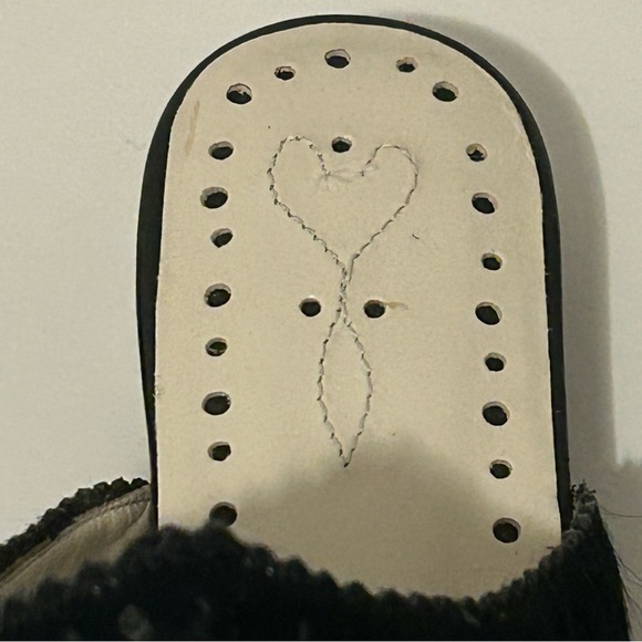 C.I.L black genuine cowhide leather handmade slip on mules slides size 7.5 EU 38 - Picture 3 of 9